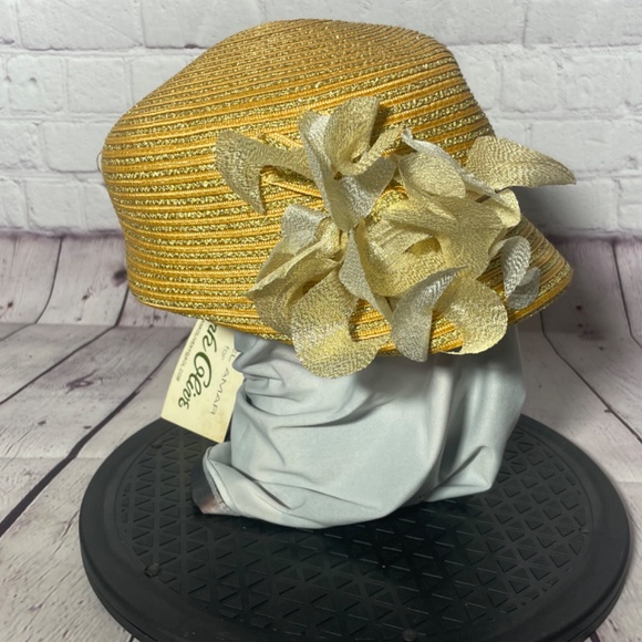 Gabriel Amar for Frank Clive Women’s Hat Gold - Picture 2 of 8